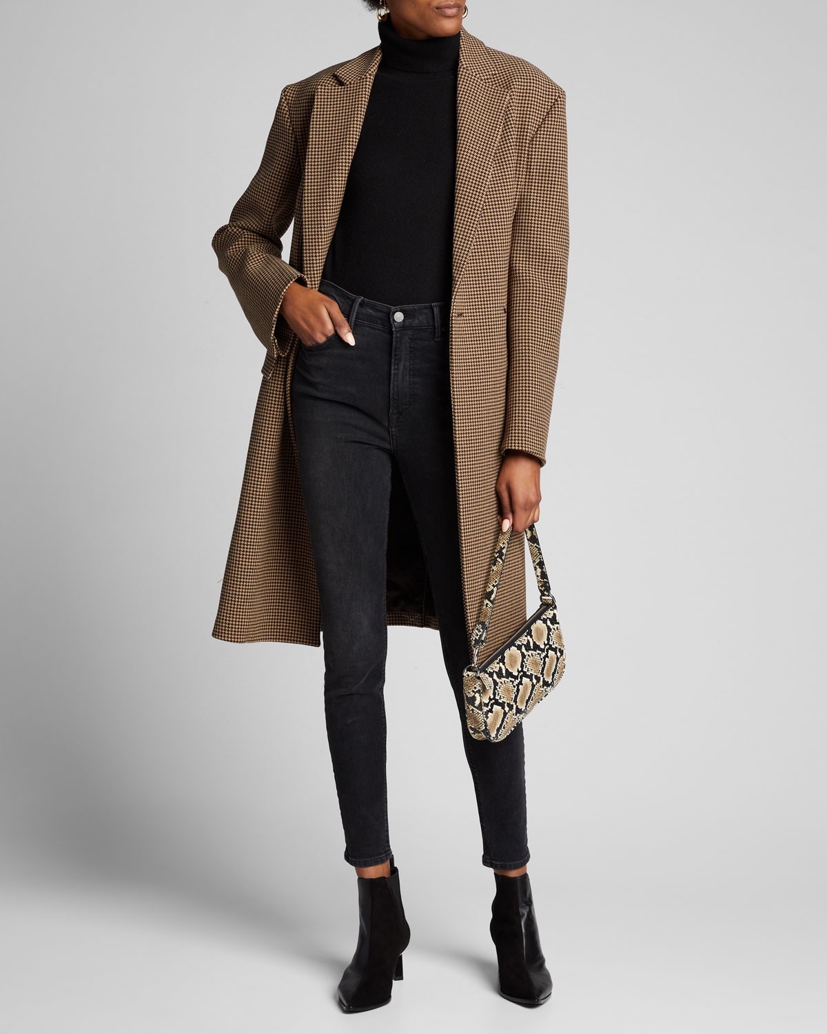 Grlfrnd Kendall Skinny-Leg Cropped Jeans