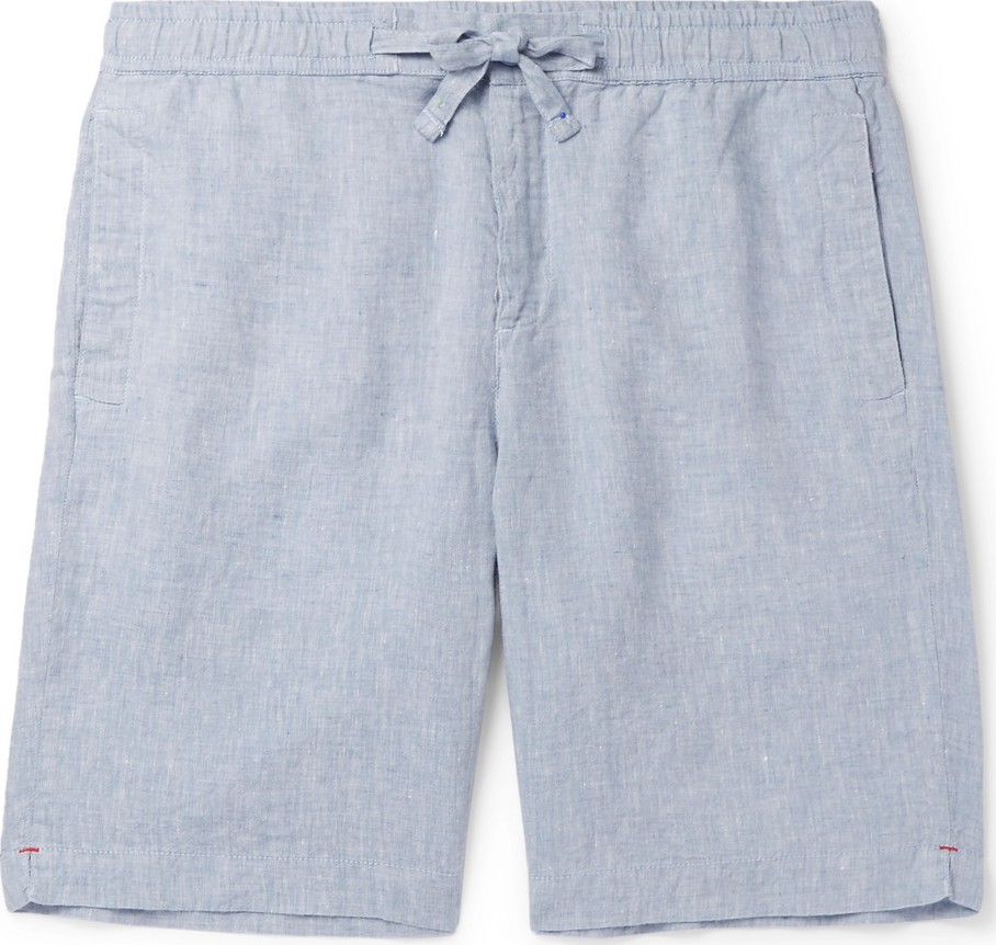 Orlebar Brown Slim-Fit Linen-Chambray Drawstring Shorts