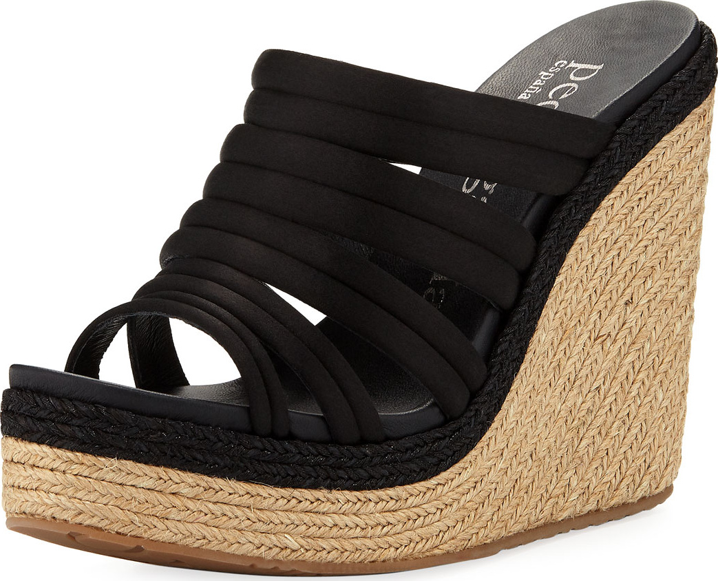 Pedro Garcia Taciana Two-Tone Wedge Sandal