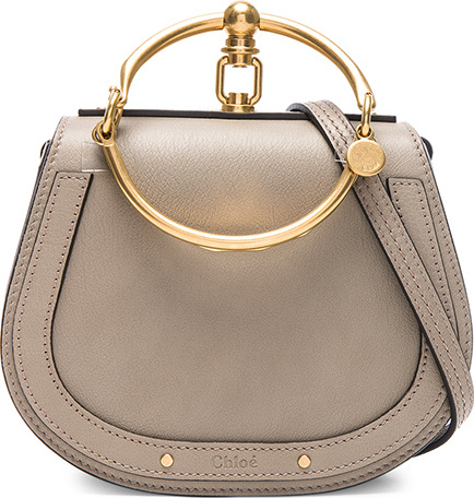 Chloe Small Nile Calfskin & Suede Bracelet Bag