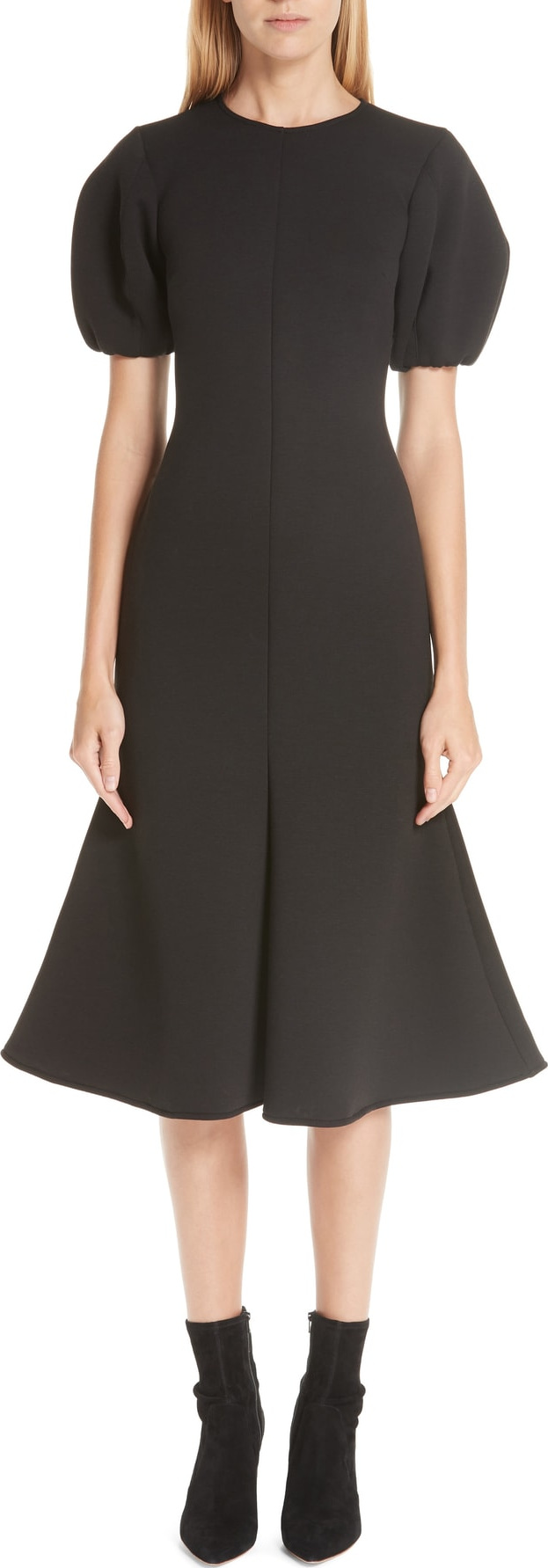 Beaufille Puff Sleeve Neoprene Dress
