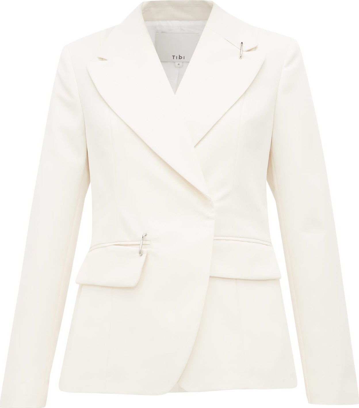 Tibi Single-breasted crepe jacket