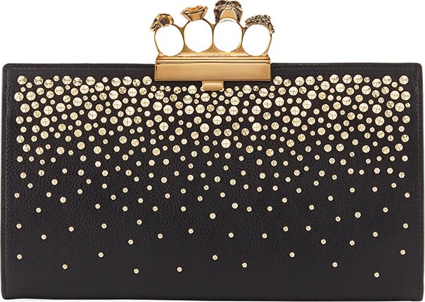 Alexander McQueen Knuckle Flat Pouch Clutch Bag
