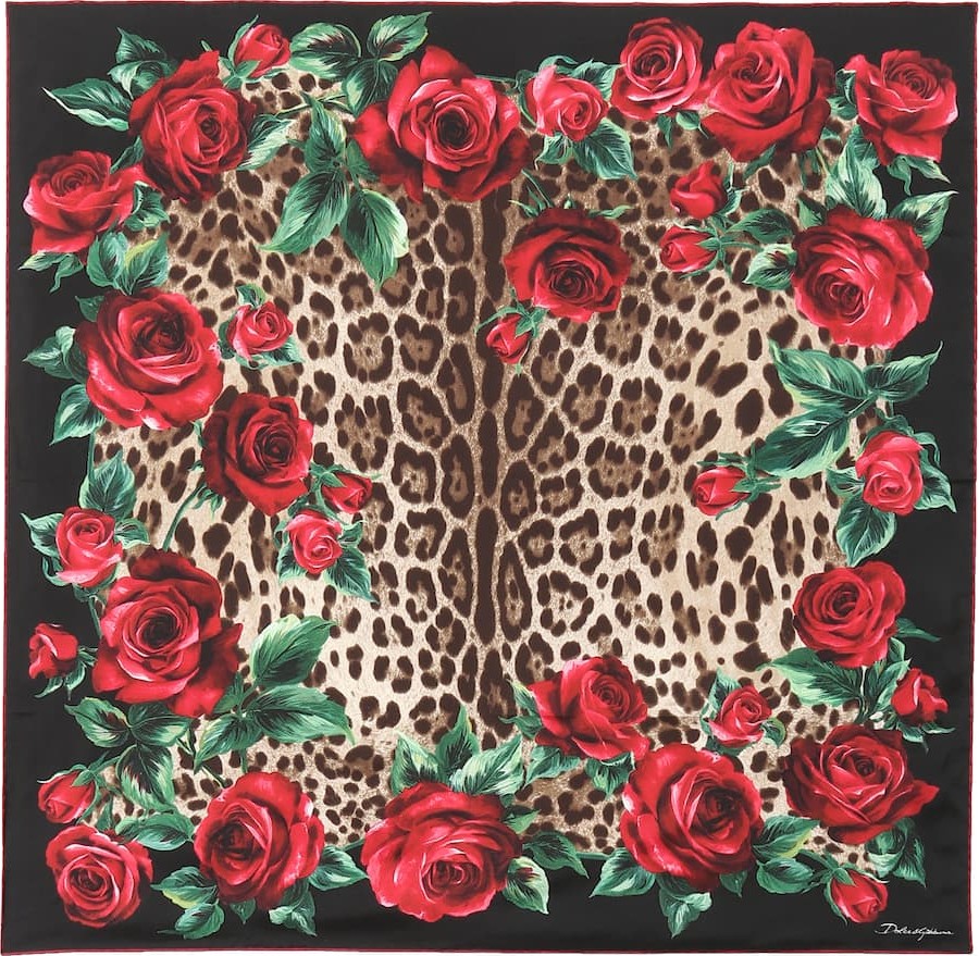 Dolce & Gabbana Printed silk scarf