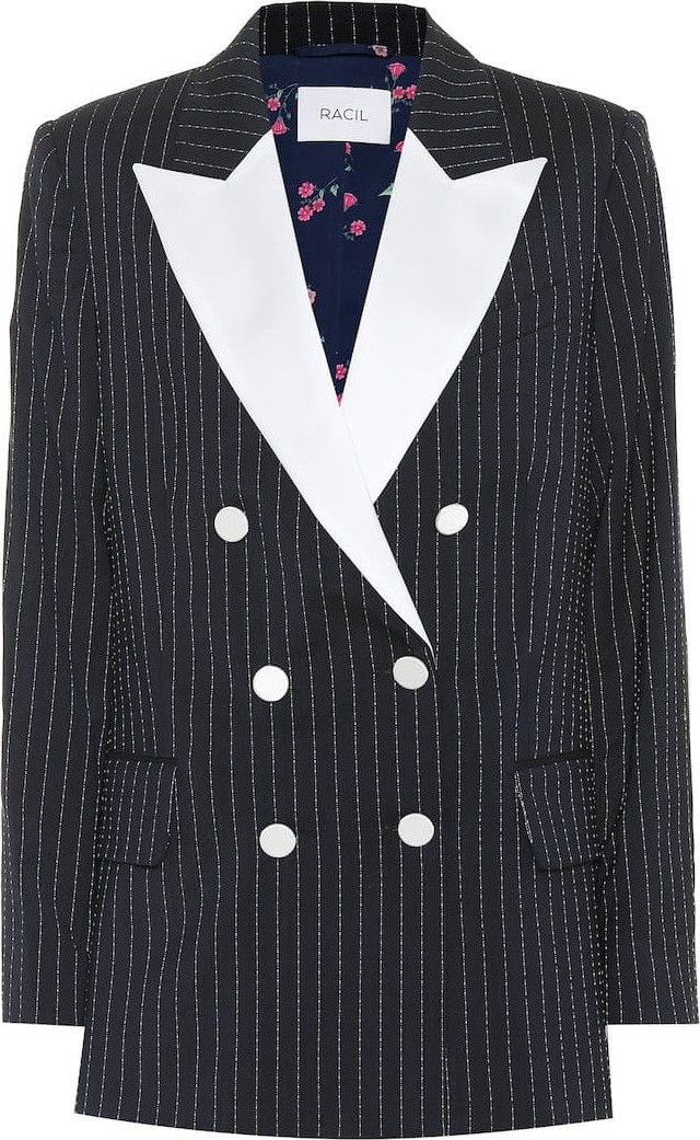 Racil Casablanca wool-blend tuxedo blazer