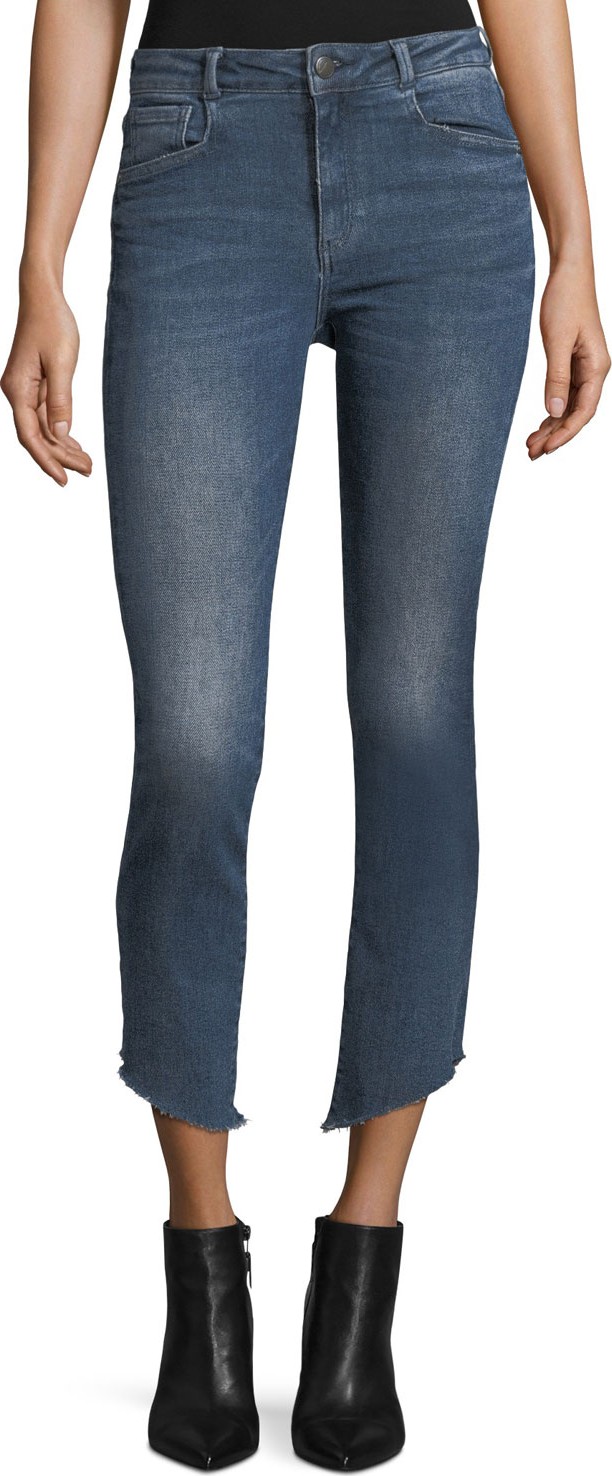 Acynetic Loren Mid-Rise Cigarette-Leg Jeans