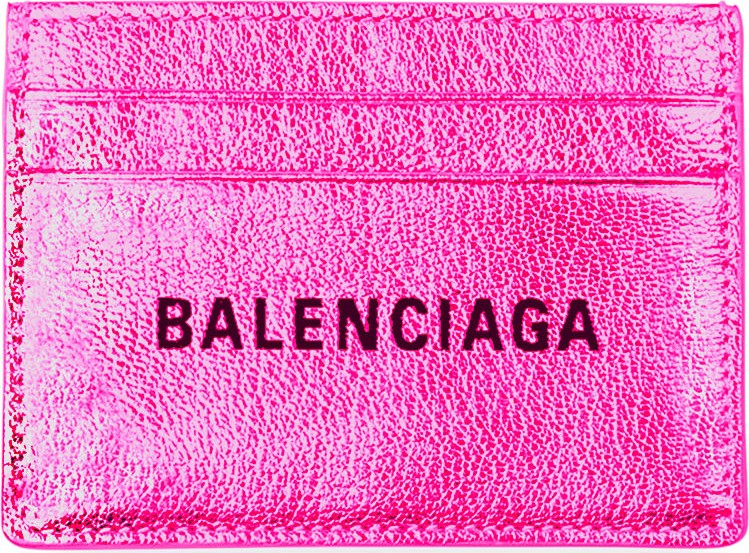 Balenciaga Everyday Metallic Leather Card Case