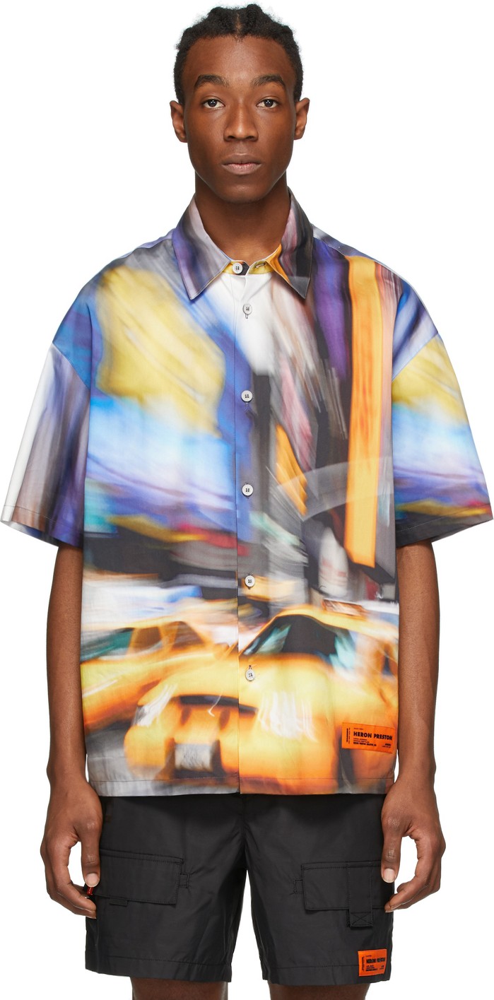 Heron Preston Multicolor Taxi Baseball Shirt