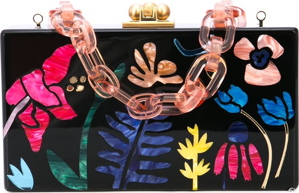 Edie Parker Jean Garden Clutch