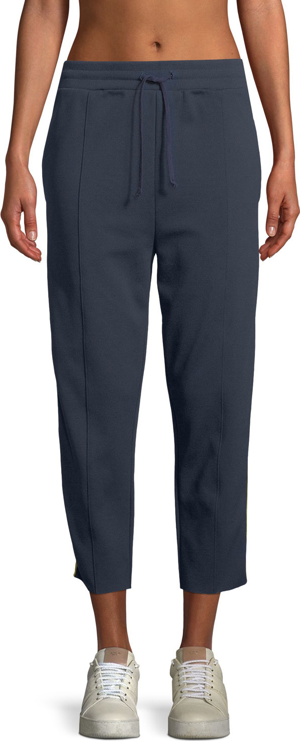 Spiritual Gangster Cropped Side-Stripe Track Pants