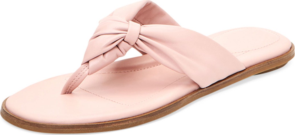 Taryn Rose Karissa Leather Twisted Thong Sandals