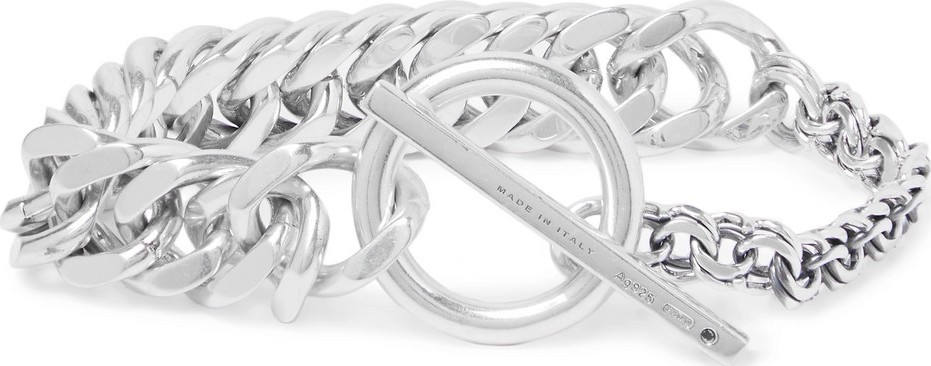 Bottega Veneta Sterling Silver Chain Bracelet