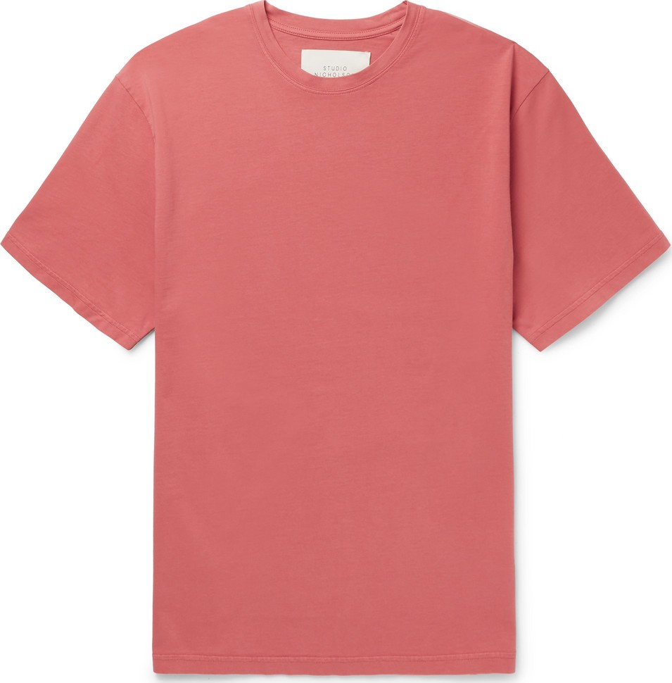 Studio Nicholson Letra Mercerised Cotton-Jersey T-Shirt