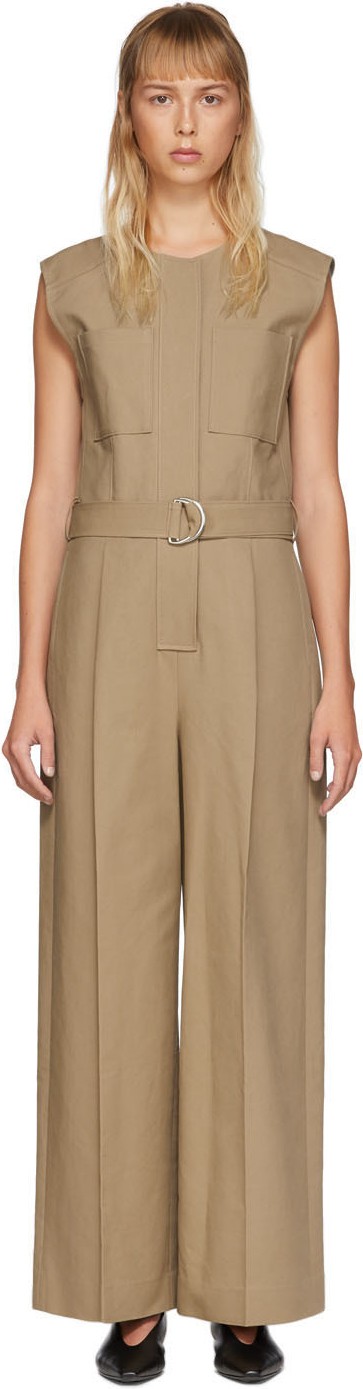 LVIR Khaki Sleeveless Jumpsuit
