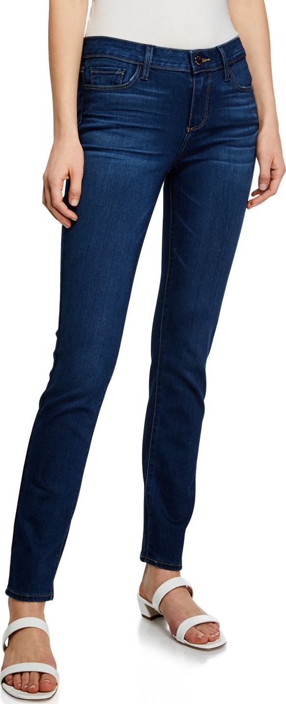 PAIGE Skyline Mid-Rise Ankle Skinny Jeans
