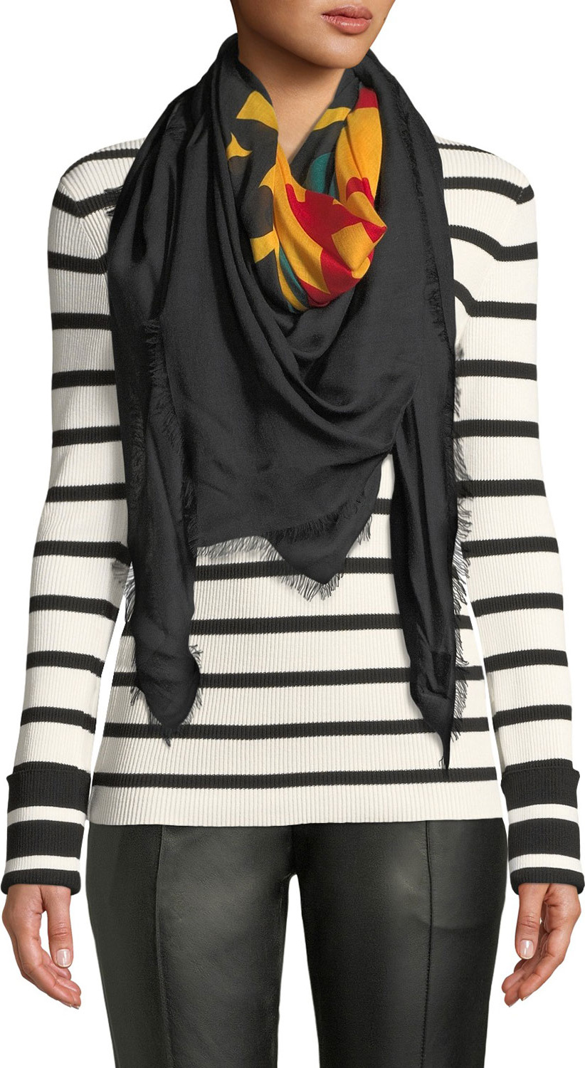 Gucci Square Logo Shawl