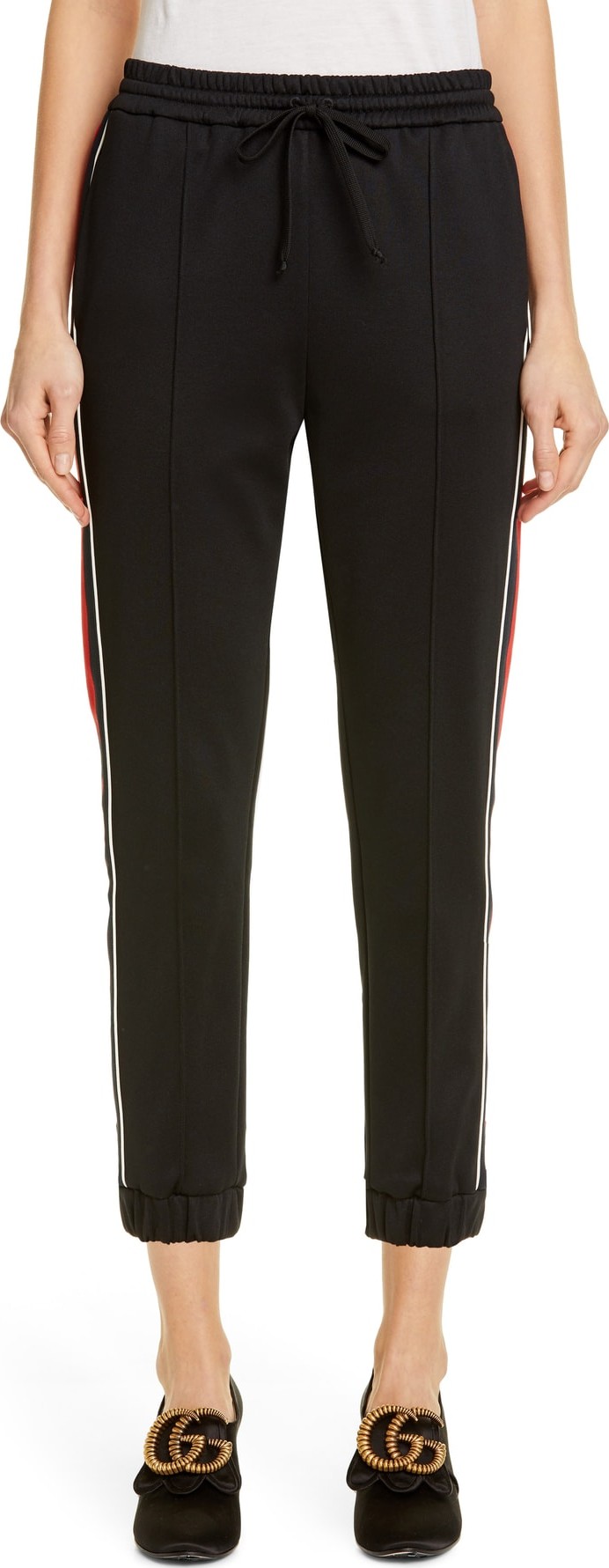 Gucci Web Stripe Technical Jersey Jogger Pants
