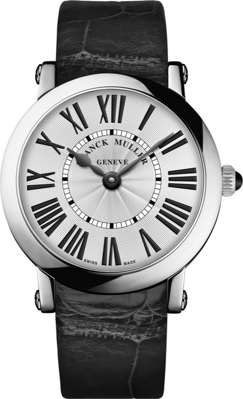 Franck Muller Ladies Stainless Steel Ronde Watch with Alligator Strap