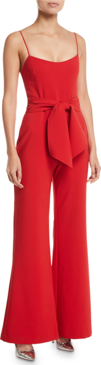 LIKELY Genevieve Wide-Leg Tie-Front Jumpsuit