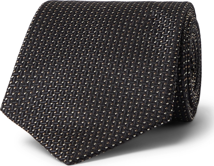 Brioni 8cm Silk-Jacquard Tie