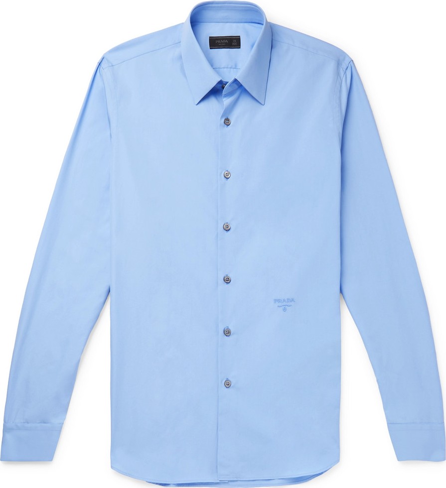 Prada Slim-Fit Cotton-Poplin Shirt