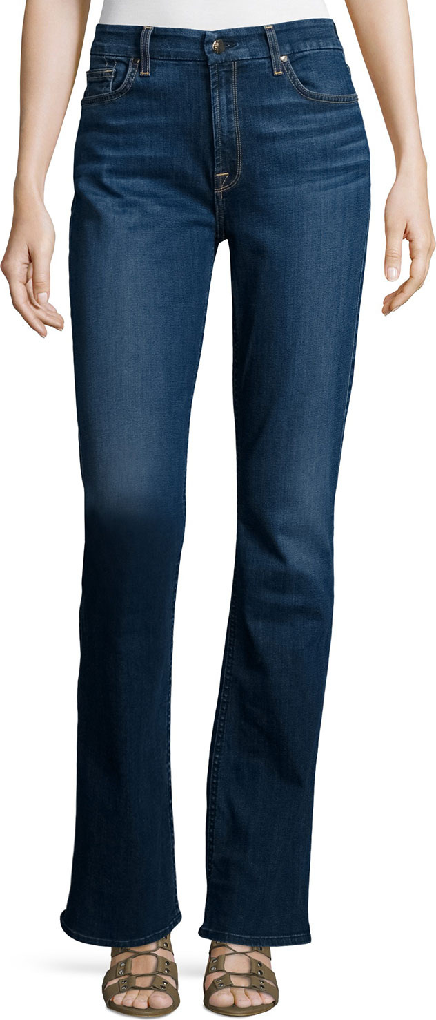 Jen7 Riche Touch Classic Slim Boot-Cut Jeans, Medium Blue