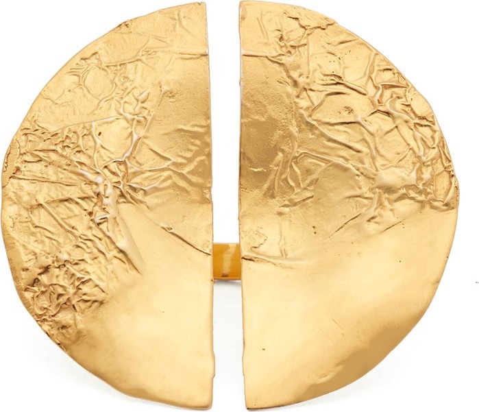 Misho Split gold-plated ring