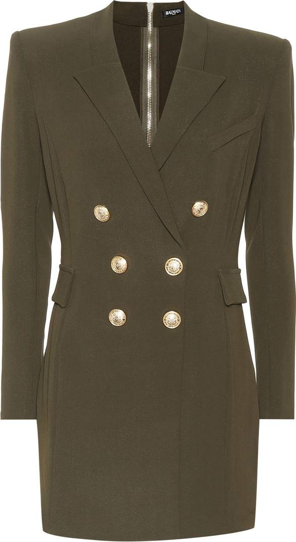 Balmain Crêpe blazer minidress