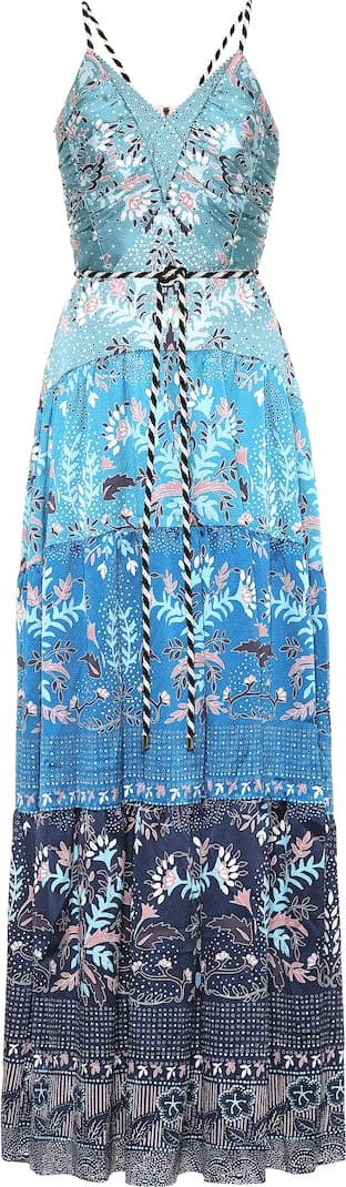 Peter Pilotto Floral hammered satin dress
