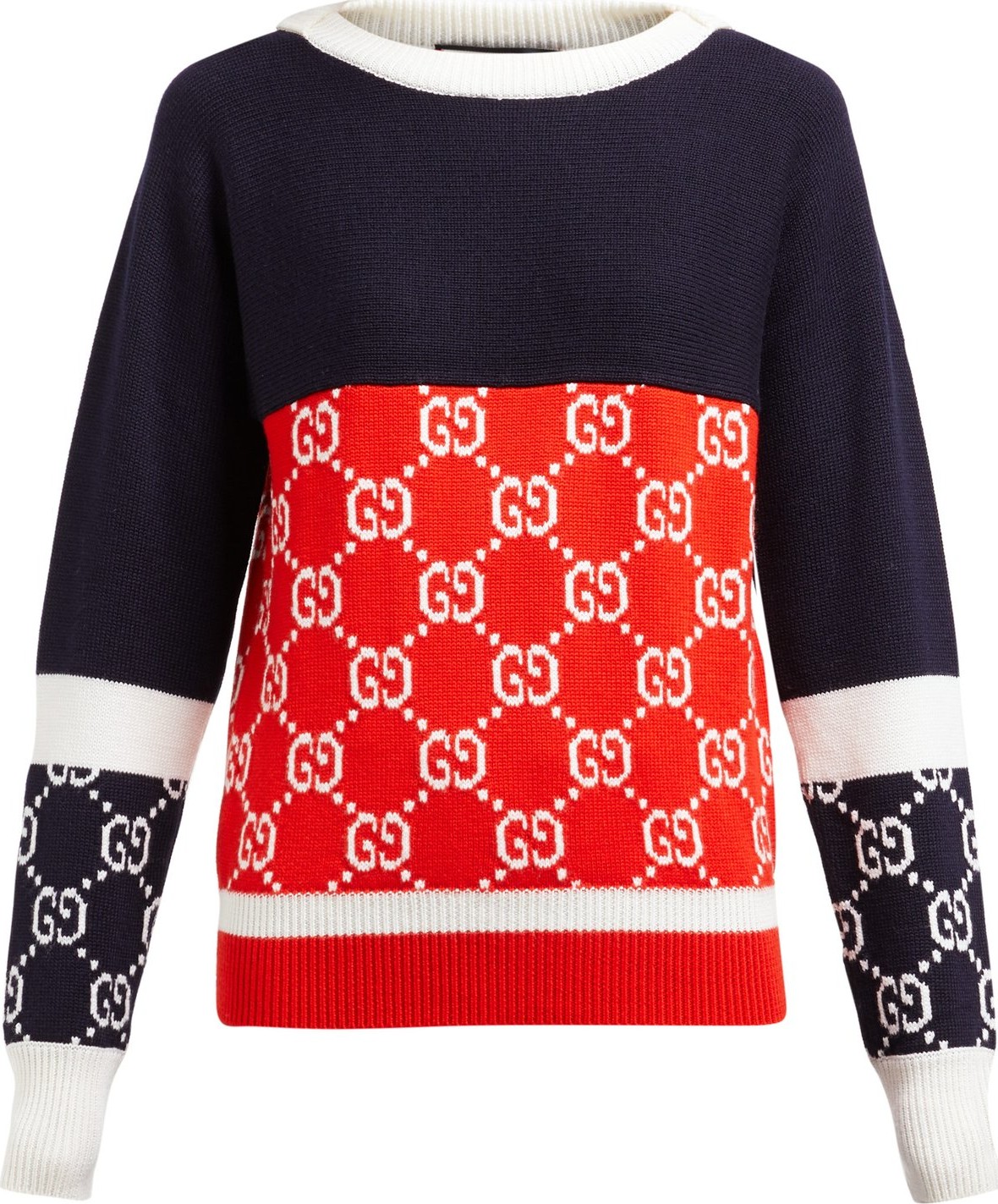 Gucci GG-jacquard wool sweater
