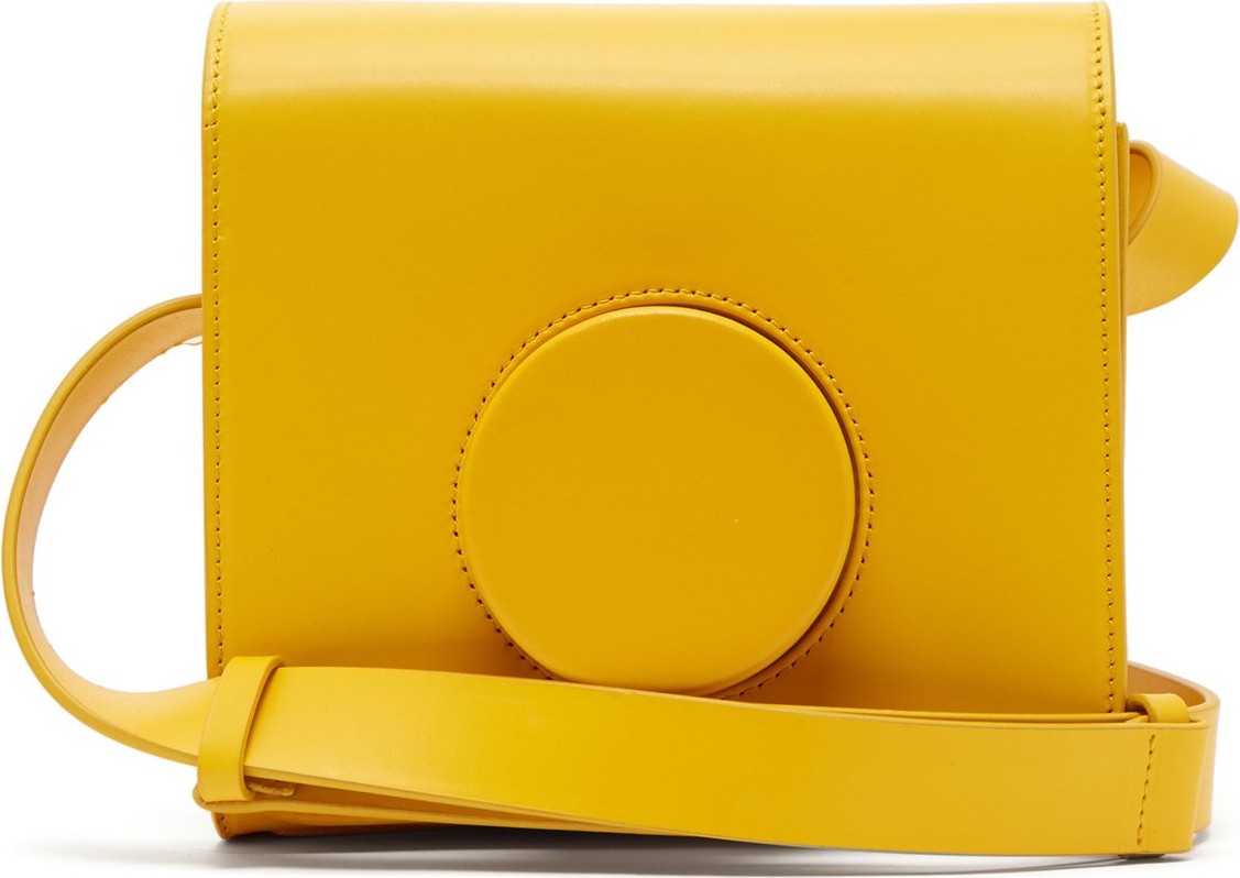 Lemaire Leather cross-body camera bag