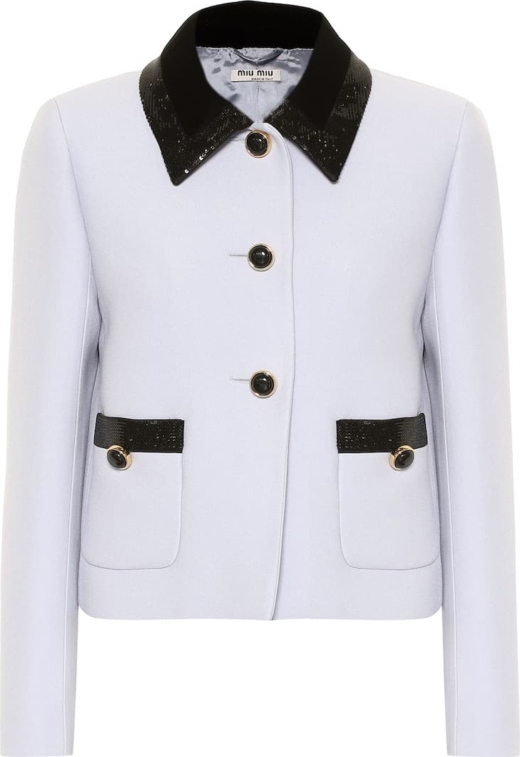 Miu Miu Sequined cady jacket