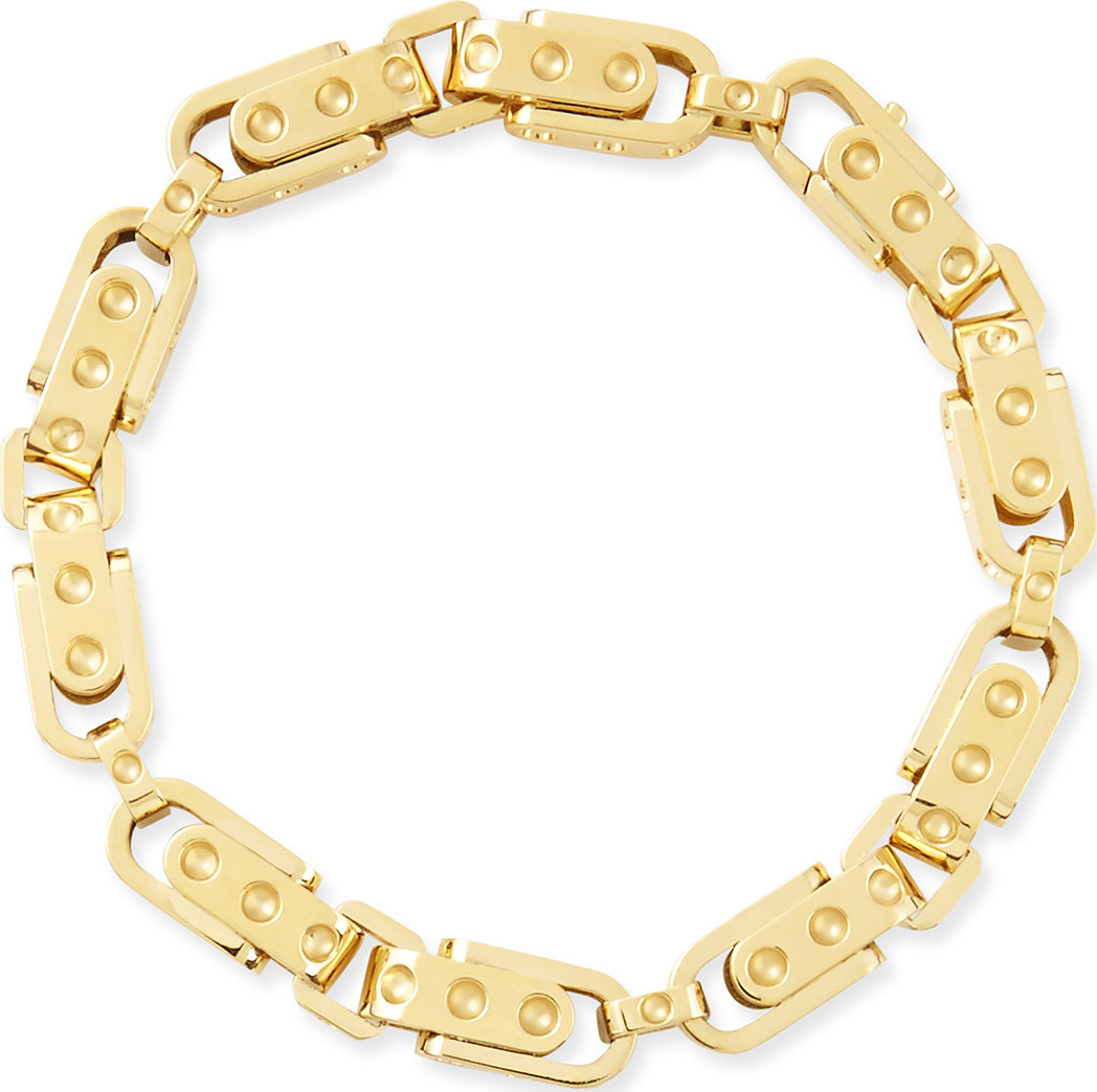 Roberto Coin Pois Moi 18k Yellow Gold Round Link Bracelet
