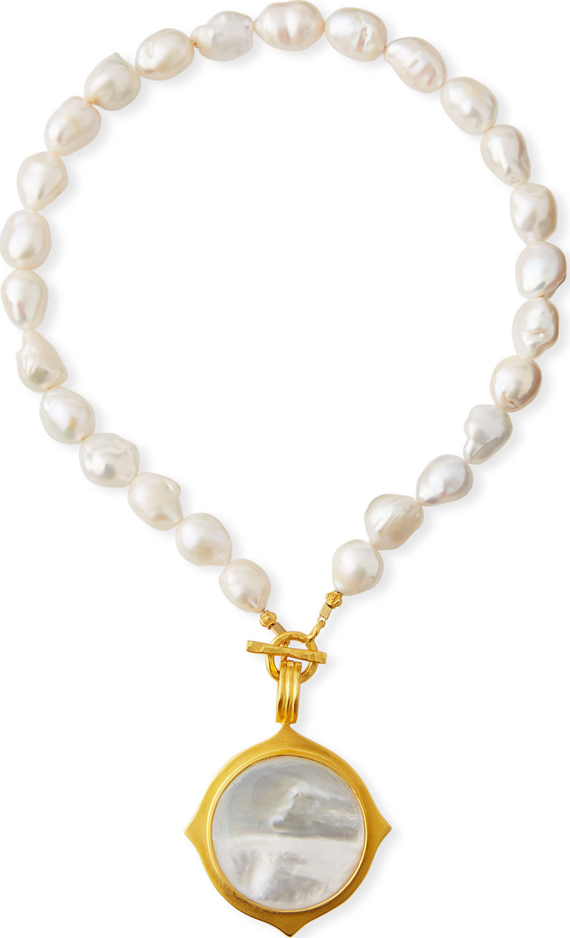 Dina Mackney Baroque Pearl Pendant Necklace