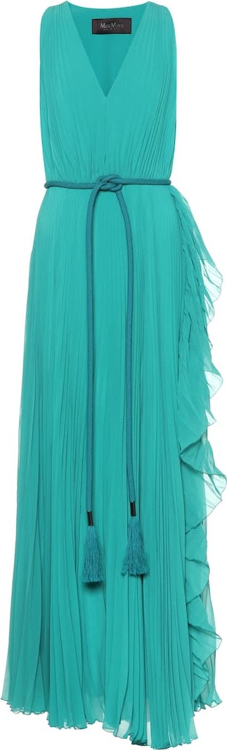 Max Mara Aiello double georgette maxi dress