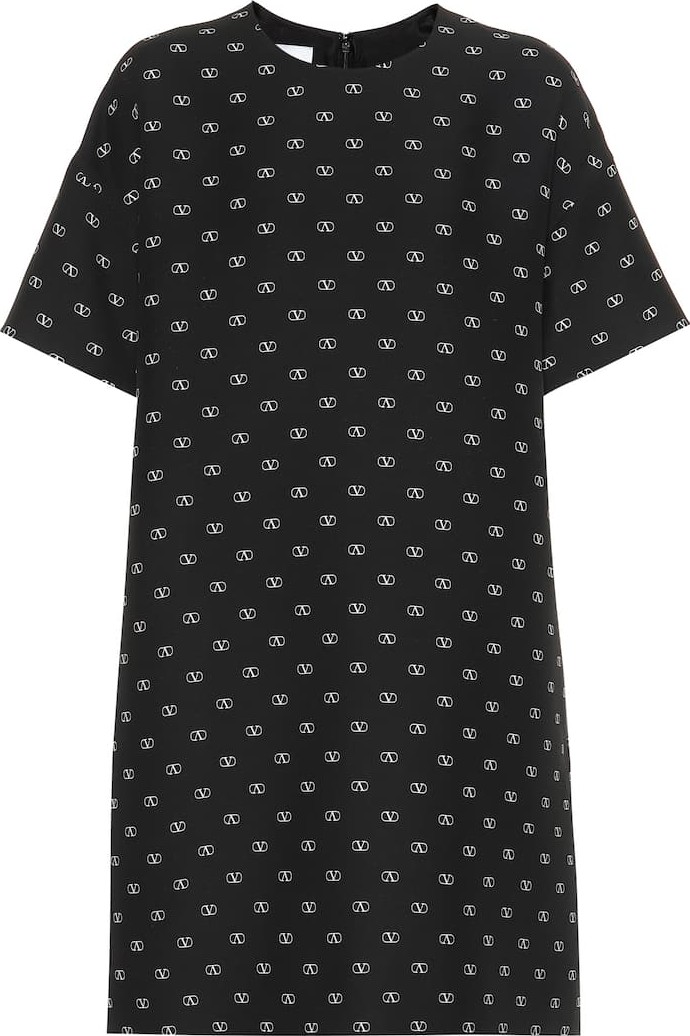 Valentino VLOGO wool and silk dress