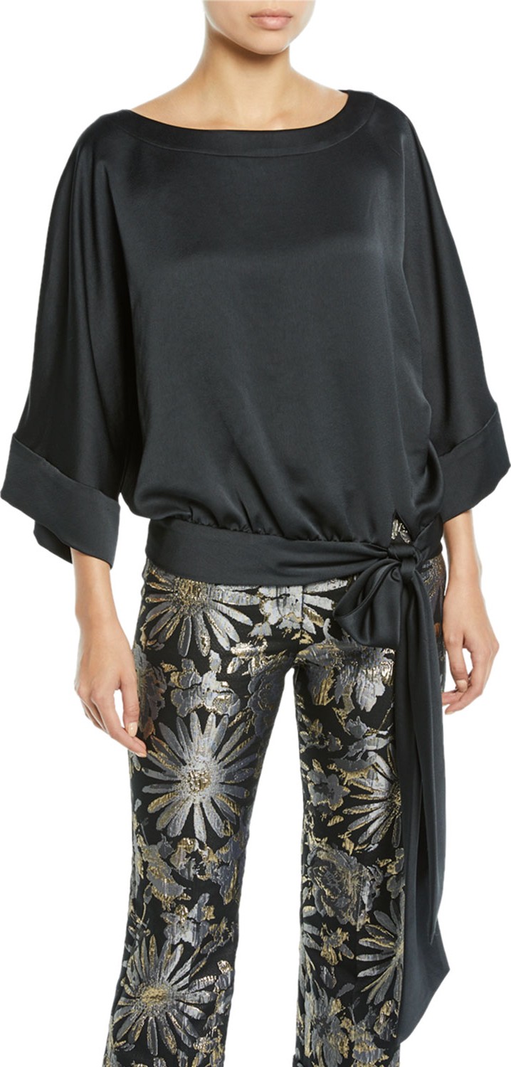 Trina Turk On The Rocks Top in Satin