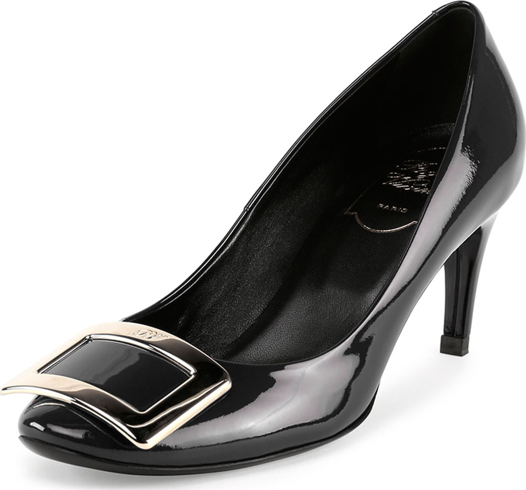 Roger Vivier Belle de Nuit Patent Pump, Black