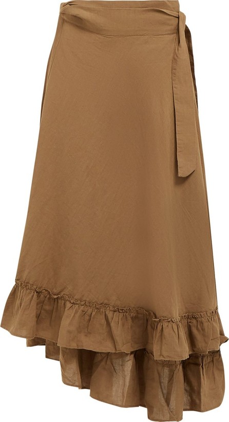 APIECE APART Feliz linen and cotton-blend wrap skirt