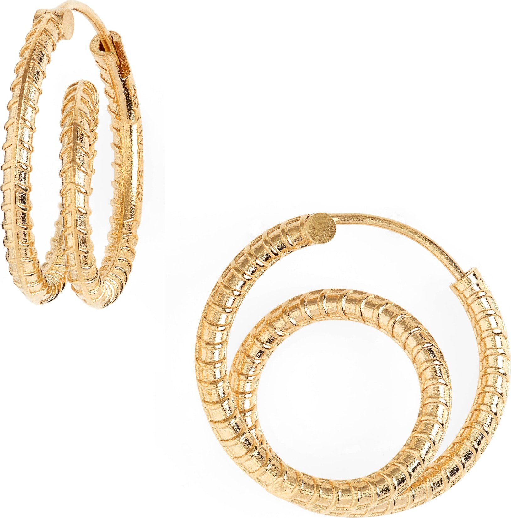 All Blues Rebar Hoop Earrings