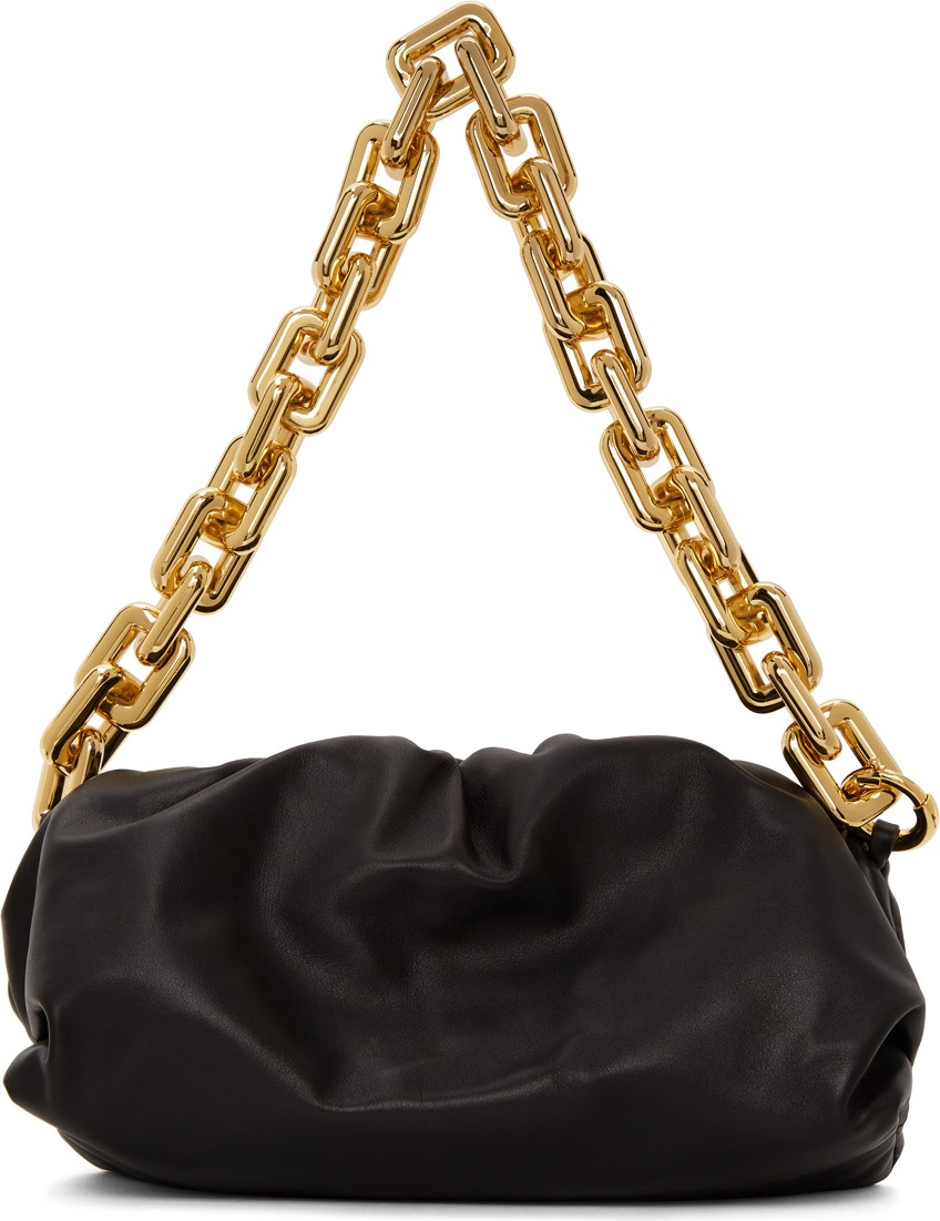 Bottega Veneta Black 'The Chain Pouch' Clutch