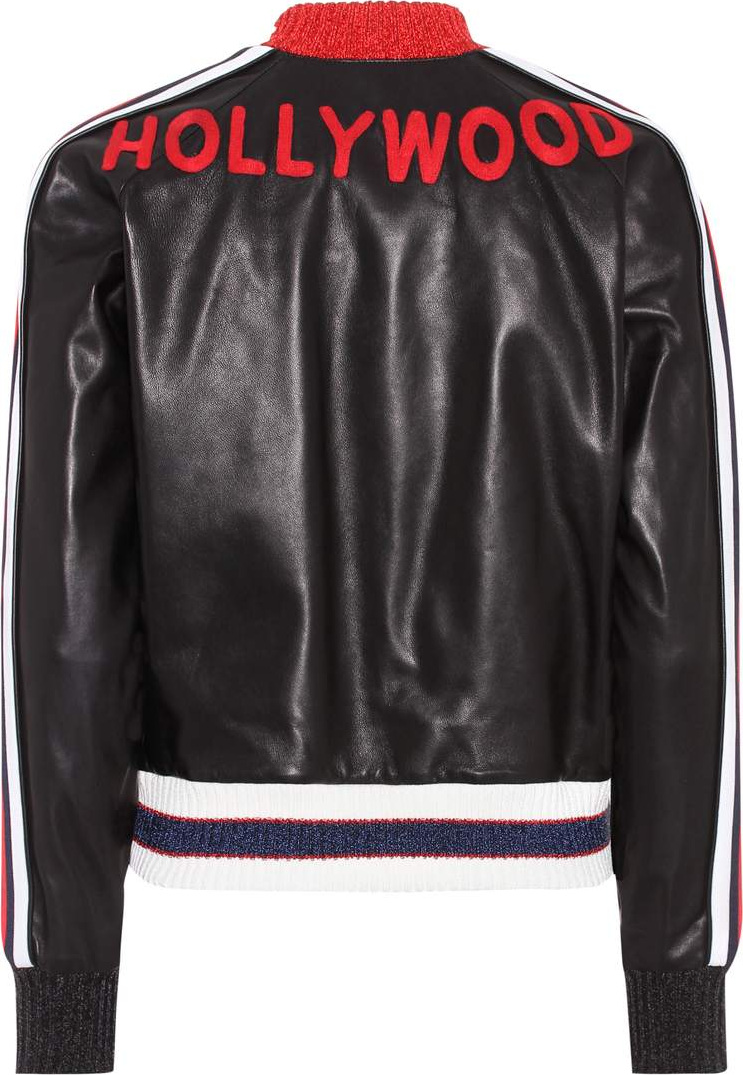 Gucci Leather bomber jacket