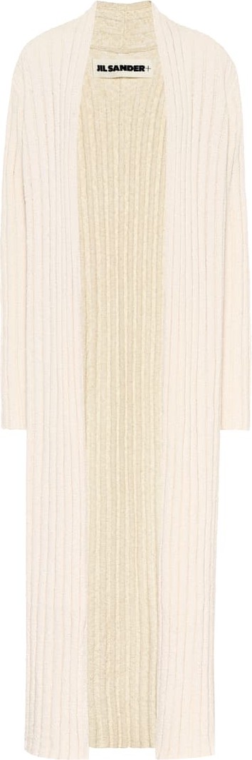 Jil Sander Cotton-blend ribbed cardigan