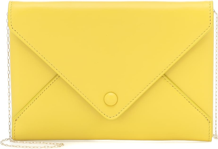 THE ROW Envelope Small leather clutch