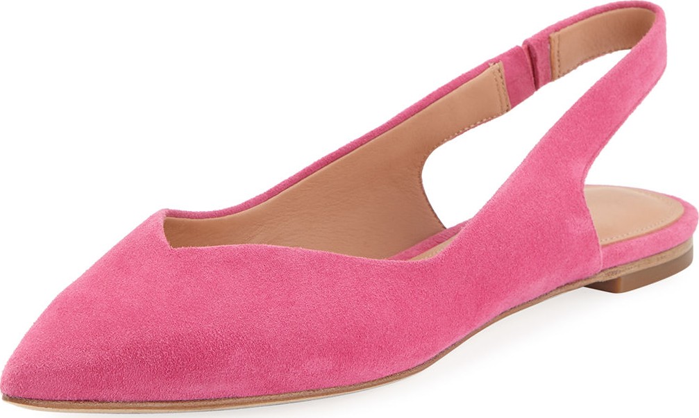 Sigerson Morrison Sunshine Suede Slingback Ballet Flats