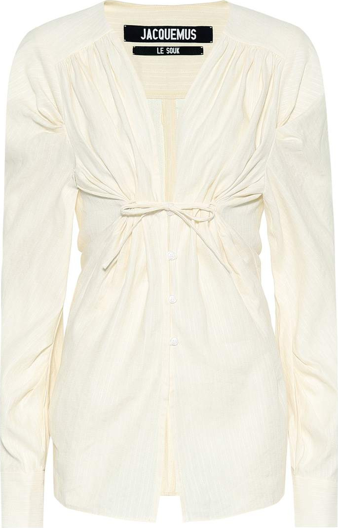Jacquemus Zohra linen and cotton shirt