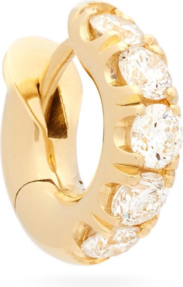 Spinelli Kilcollin Diamond & 18kt gold single hoop earring