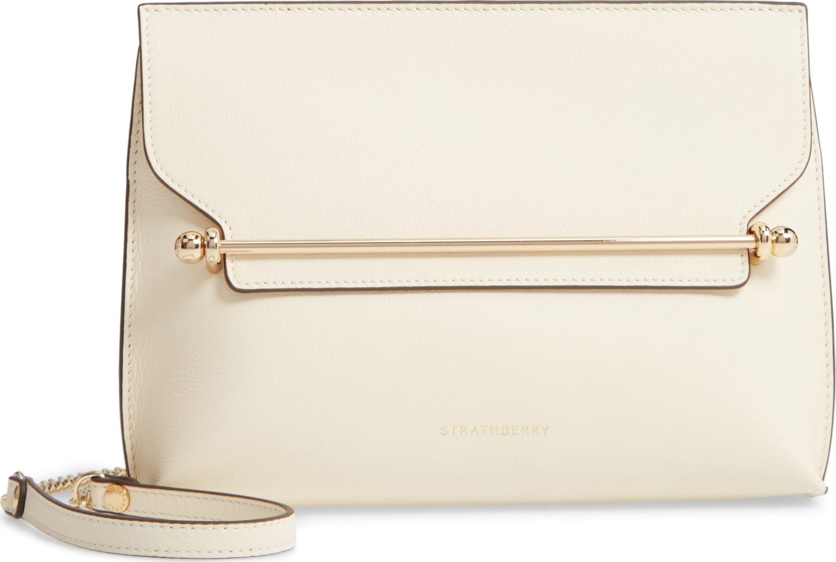 Strathberry East/West Stylist Calfskin Leather Clutch