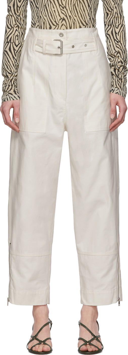 3.1 Phillip Lim White Belted Cargo Pants 3.1 Phillip Lim White Belted Cargo Pants