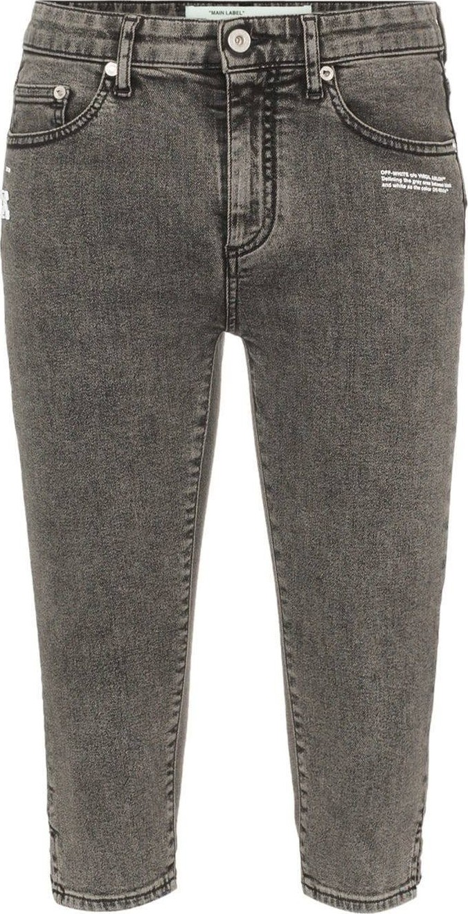 Off White denim capri trousers